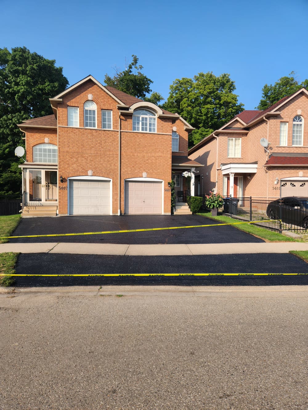 Two sealed driveways from the street